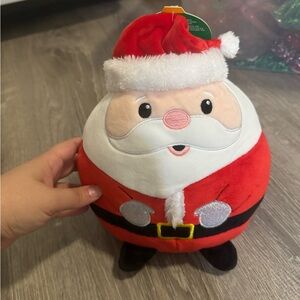 NWT Squeaking Santa dog toy